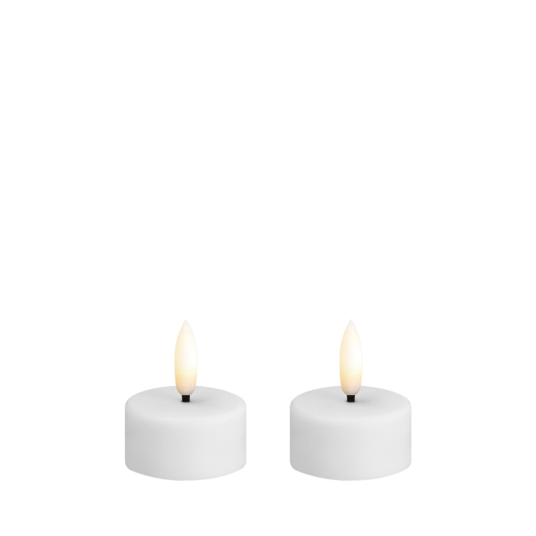 LED tealight candle 2 stk 3,9x2 cm white